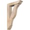 Ekena Millwork Funston Traditional Smooth Bracket w/ Offset Brace, Douglas Fir, 5 1/2"W x 22"D x 34"H BKT0604X22X34FST01SDF - alternate 1